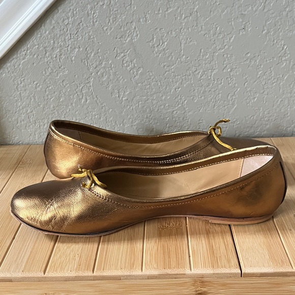 Jamie Haller the ballet slipper flats in gold EU 39 (US 8) - Picture 9 of 13